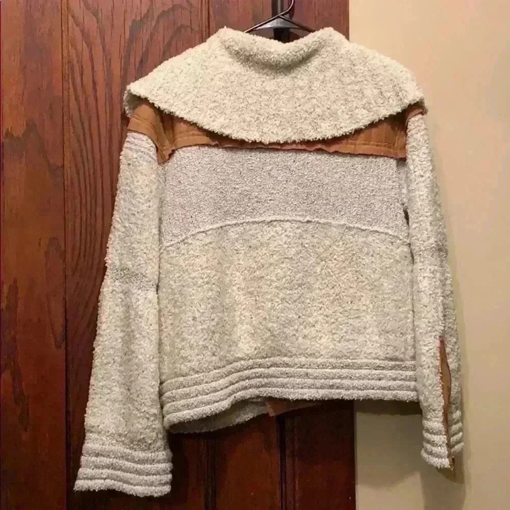 Free People Oatmeal Counting Sheep Jacket - Picture 5 of 8